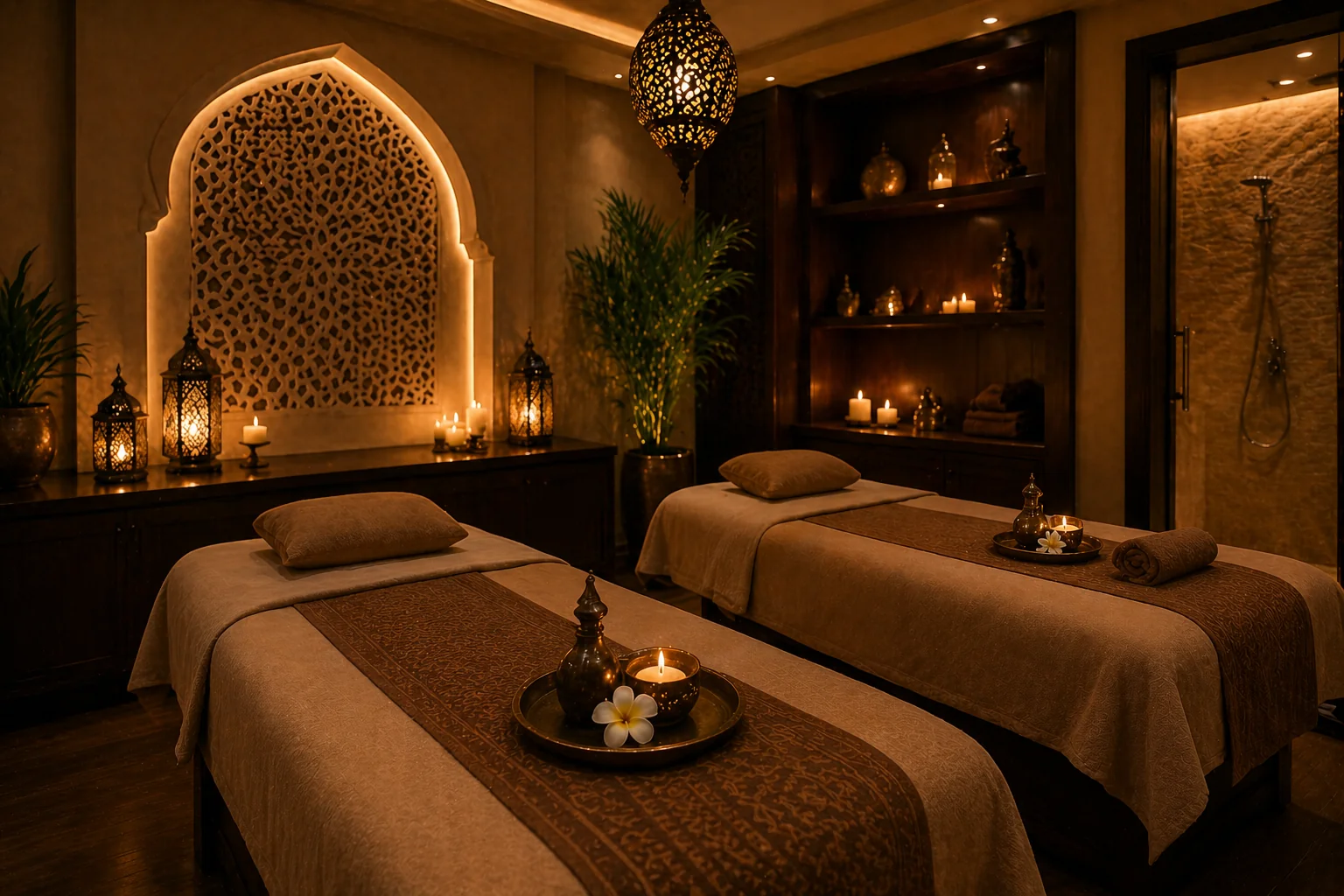 Aromatherapy massage service in a clean Dubai room