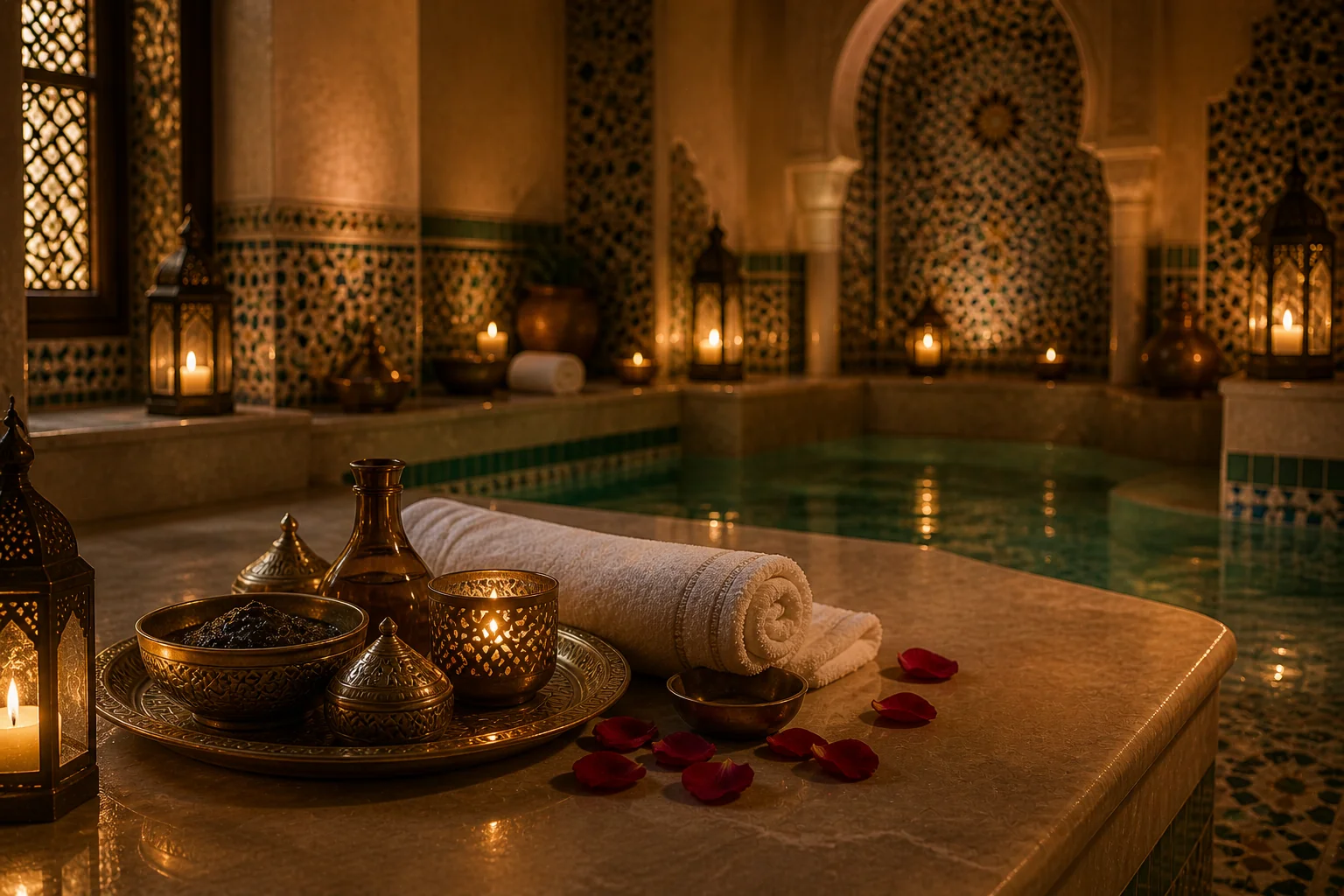 Clean wellness massage setting in Dubai