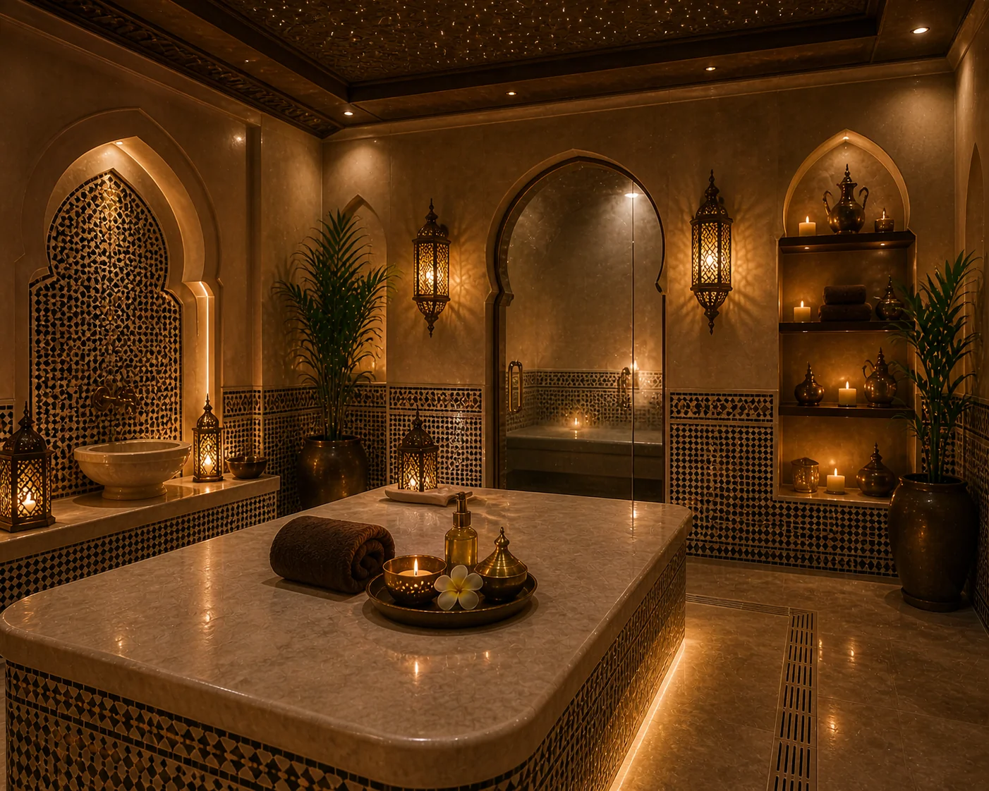 Neck and shoulder massage at a Dubai home location